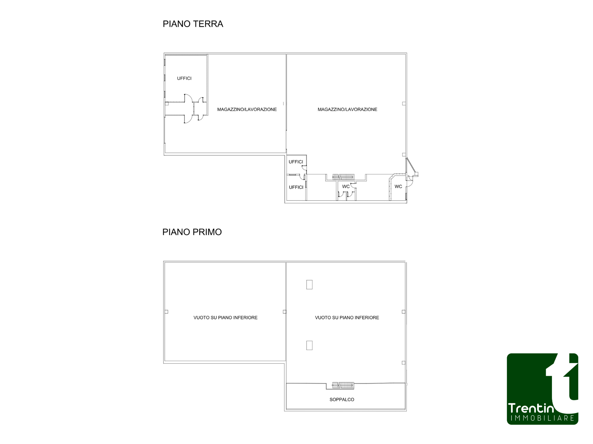 CAPANNONE E MAGAZZINO CON PIAZZALE FRONTE STRADA
