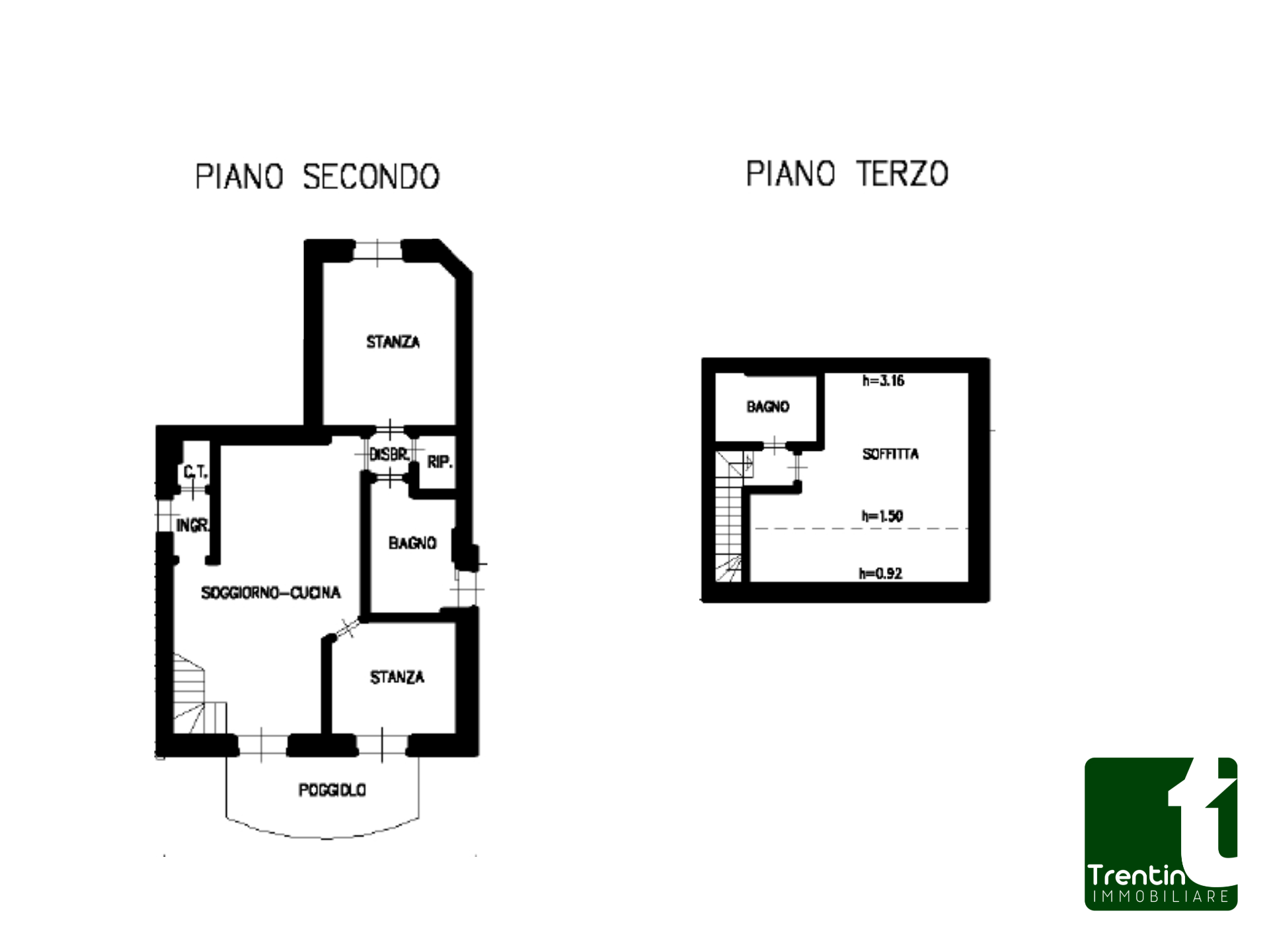 RECENTE DUPLEX TRE STANZE